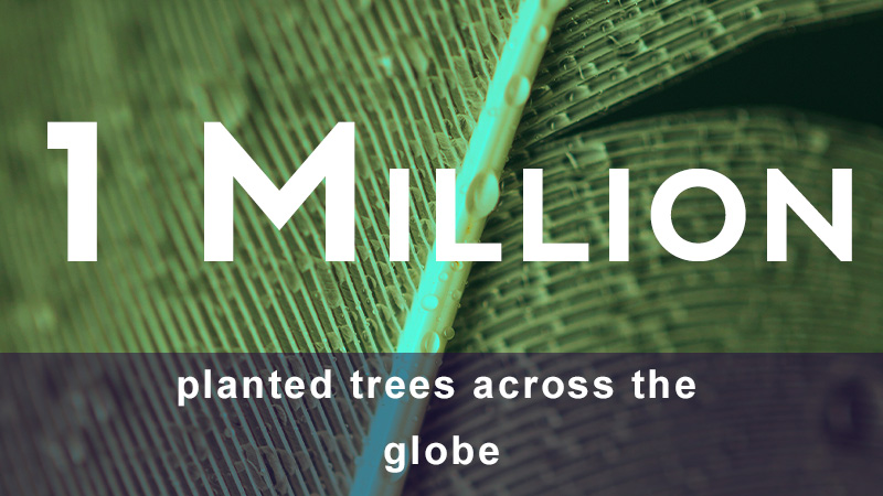 1 million planted trees